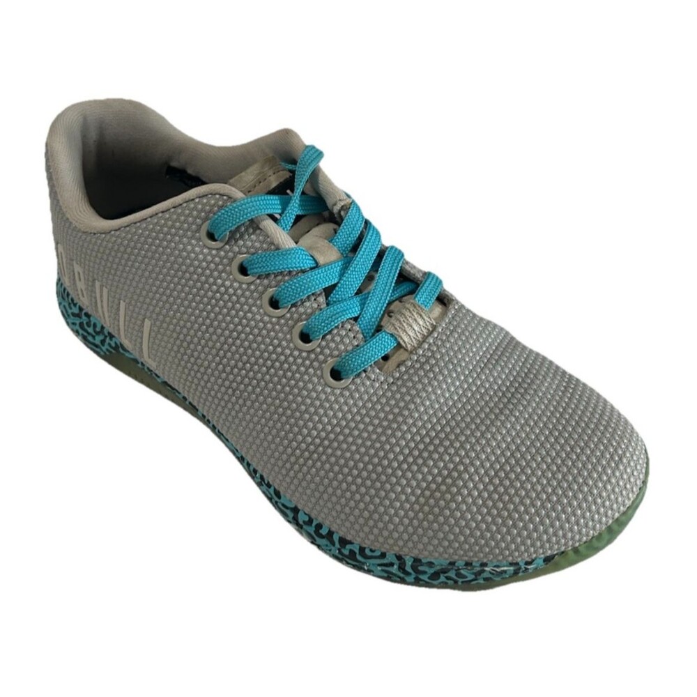 Nobull Superfabric Squiggle Womens 7.5 Trainer Shoes Gray Athletic Gym Workout